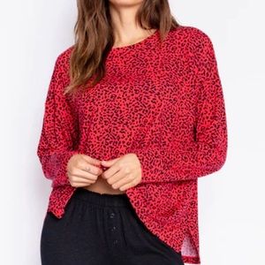 🔵  P.J. Salvage Leo Love Top P.J Salvage NWT size LARGE